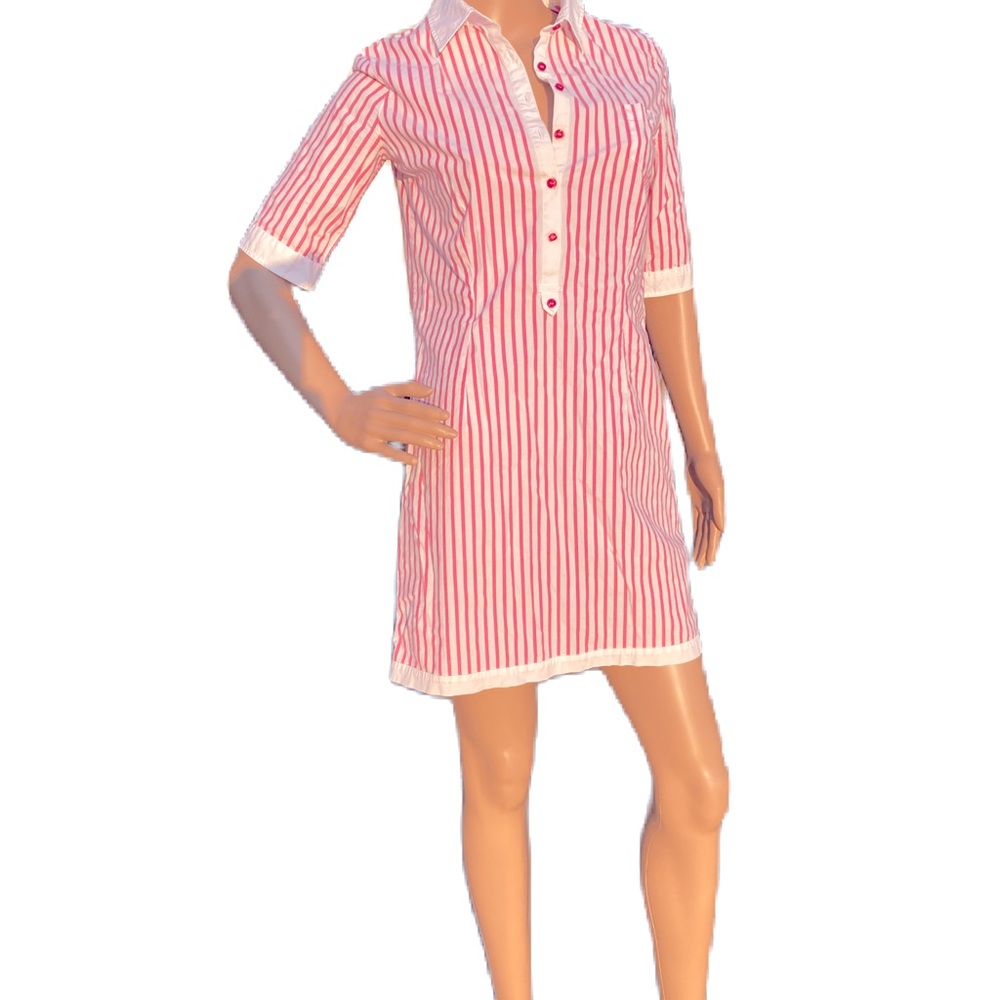 Lacoste Women’s White & Pink Dress (38)